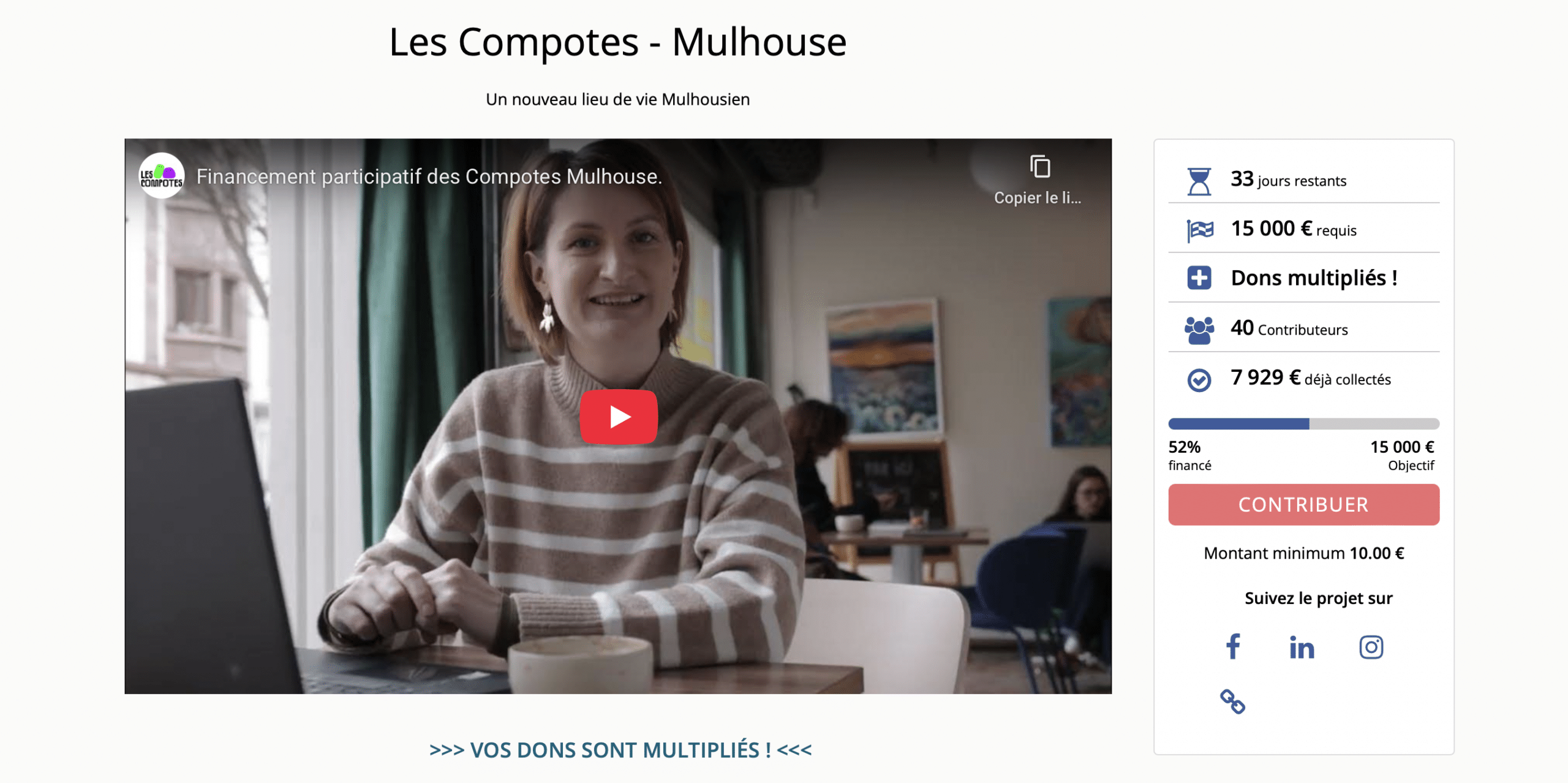 Les Compotes s’invitent à Mulhouse : Un café de spécialité, gourmand, engagé, solidaire et propice aux échanges, à soutenir via une cagnotte en ligne