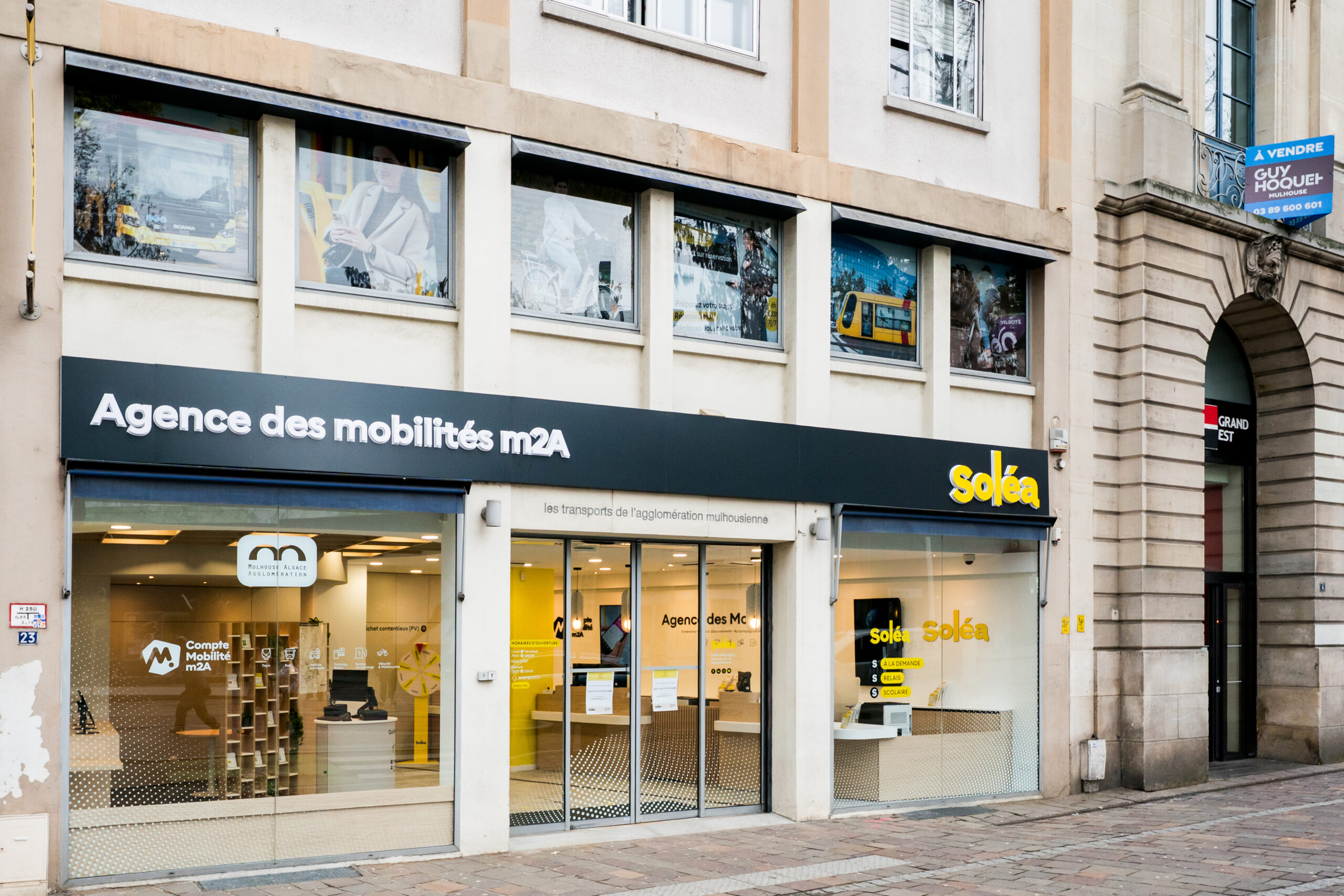 L’ Agence Commerciale Soléa devient l’Agence des Mobilités m2A : un lieu unique pour s&rsquo;informer sur toutes les mobilités du territoire et sur l&rsquo;offre Soléa
