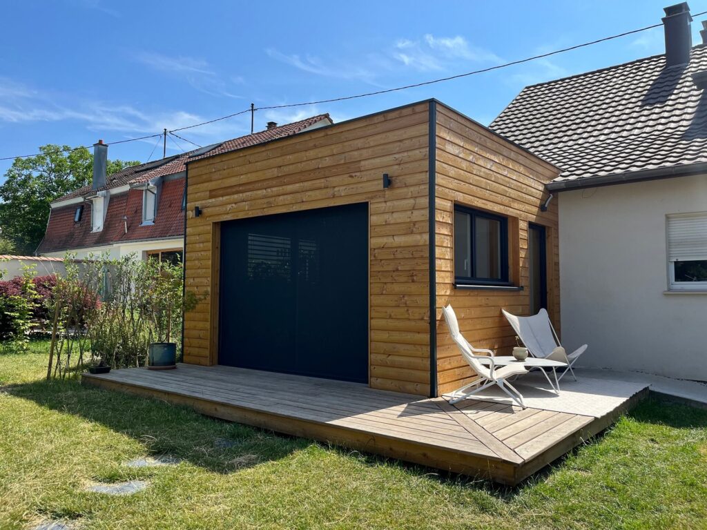 Extension en ossature bois : rapidité, propreté et intégration